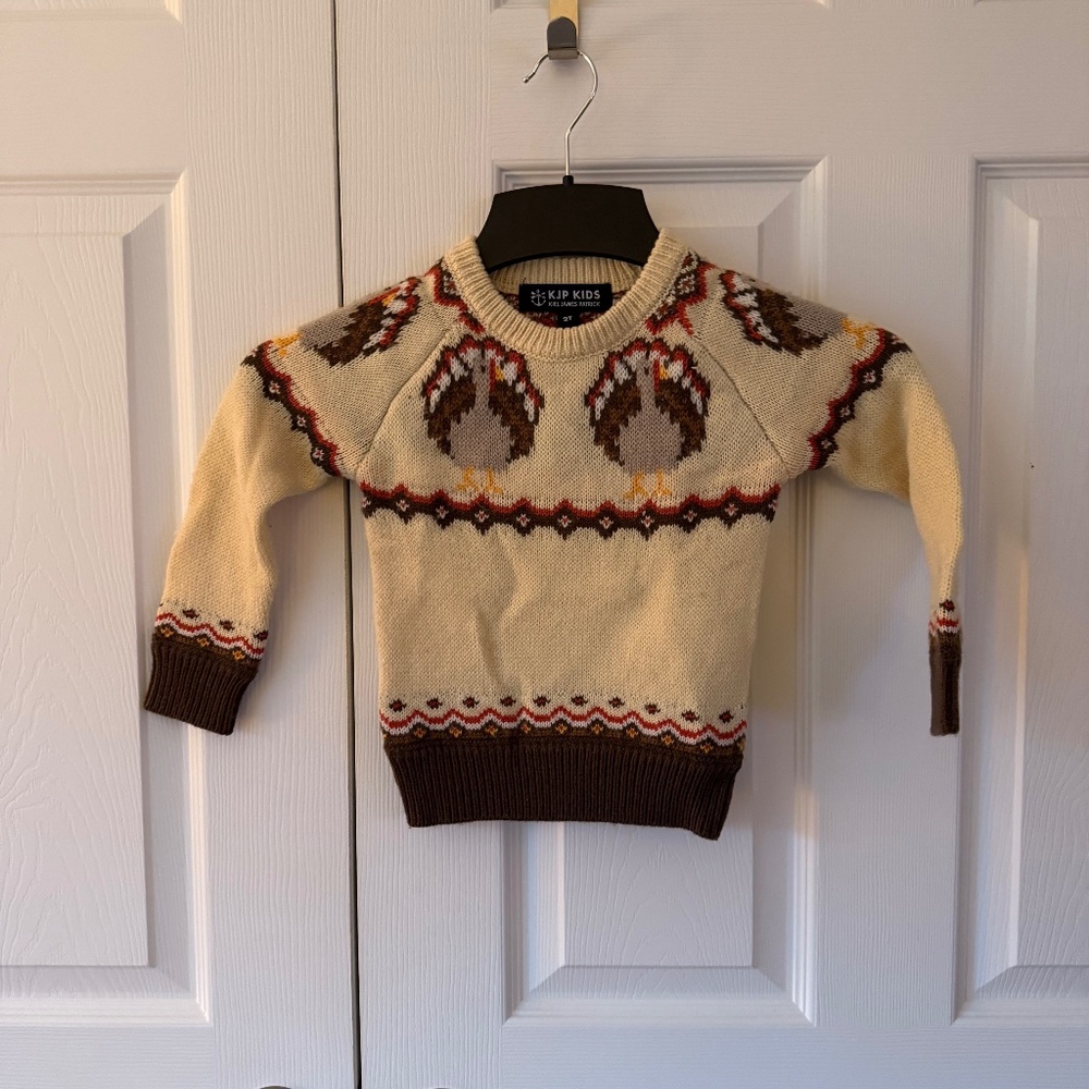 Kiel James Patrick Tom Turkey Kids Sweater Size 2T